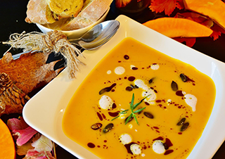 Kürbiscreme Suppe
